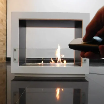 Chimenea de bioetanol electrónico ARCH - Doble cara