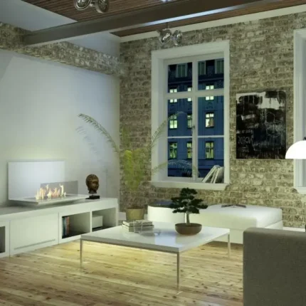 Chimenea de bioetanol electrónico LOFT L