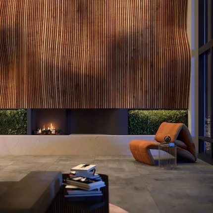 Chimenea de gas MATRIX HYBRID 800/650 II (Esquinera)