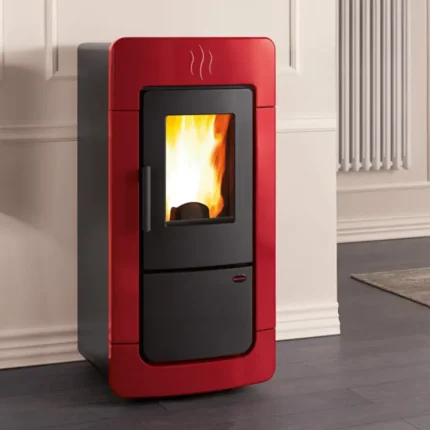 Diadema Idro Evo Termoestufa de pellet con revestimiento de mayólica