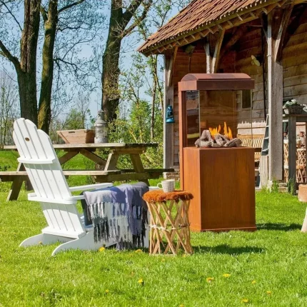 Estufa de de gas exterior THE BUZZ acero corten