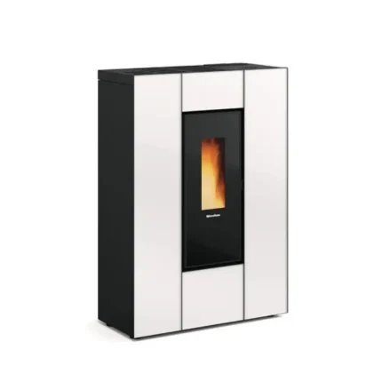 Marilena Plus AD Crystal Estufa de pellet estrecha y canalizada