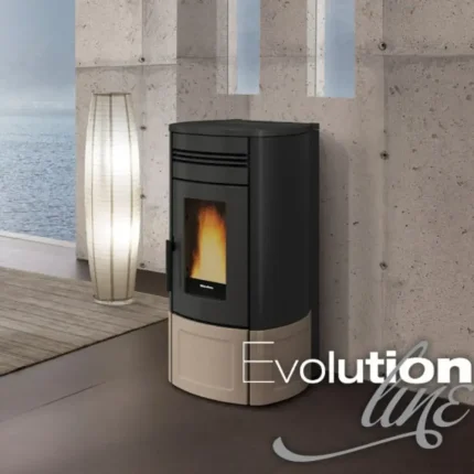 Noris Plus Lux Estufa de pellet canalizada con dos salidas separadas